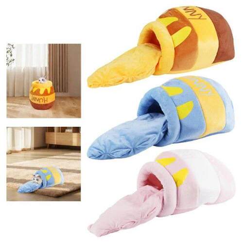 Hoeny Pot Cat Bed Anti Slip Bottom Cute Semi Enclosed Cat
