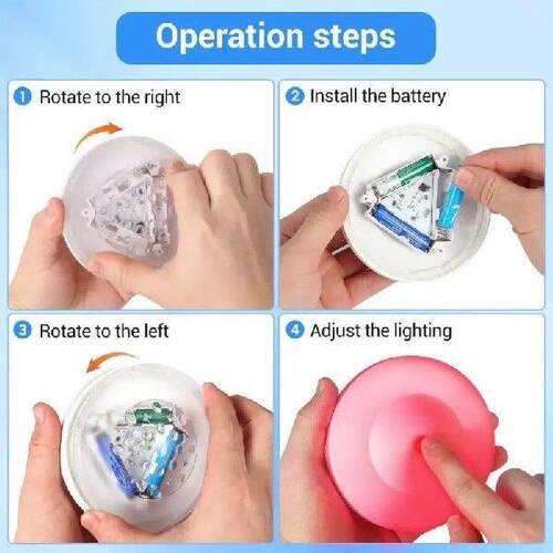 Battery Operated Pool Light Waterproofed Floating 7 Color