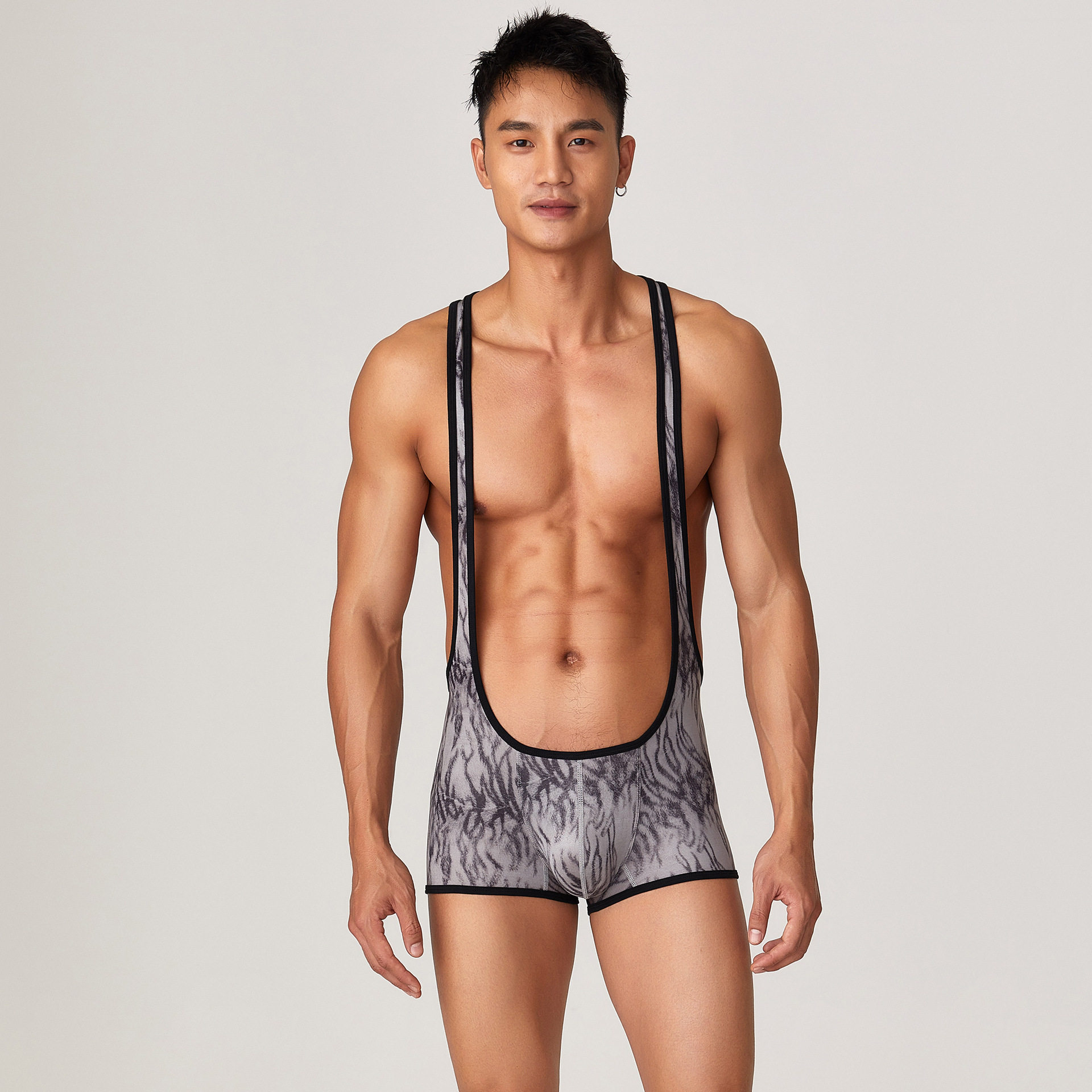 男士性感连体瑜伽服紧身健身背心