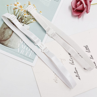 厂家现货白色刀扣插扣延长带 日系免打领带领结加长带可缩放拉伸