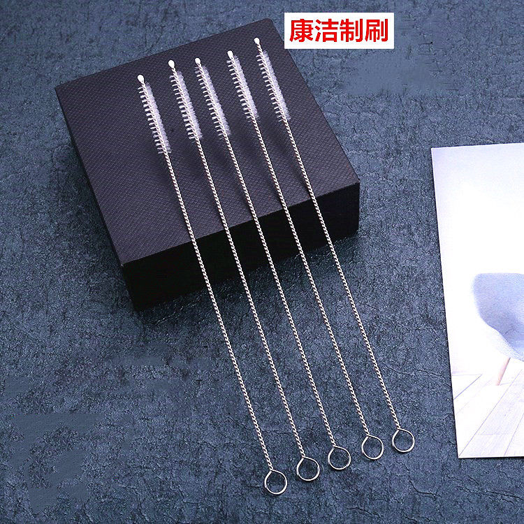 不锈钢手柄新款上市长柄吸毛刷奶导水杯试剂瓶刷尼龙试喷枪缝隙刷
