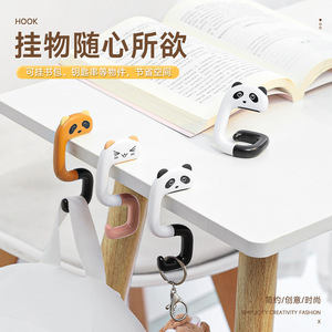 书包挂钩学生课桌书桌边侧边免打孔便携可移动办公室桌面挂包神器