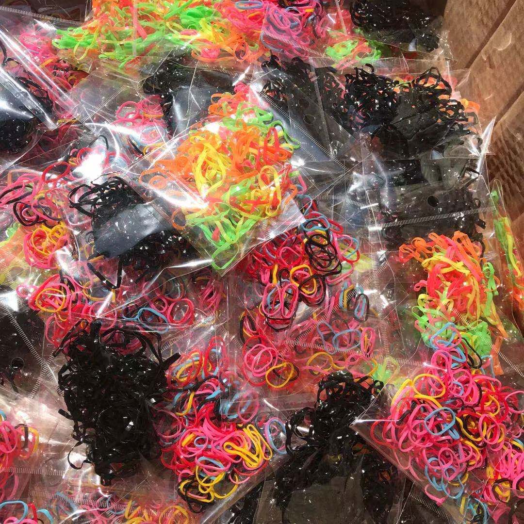一次性耐用盘发新款上市其他侧边袋装整袋包装皮筋头绳一元两元店