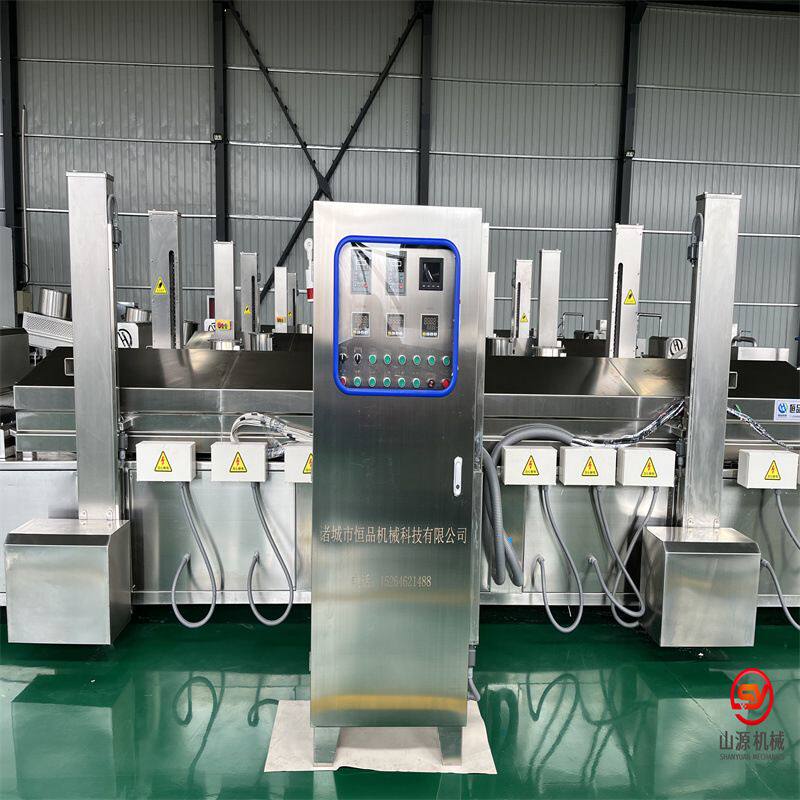麻辣烫丸子油炸机食品厂专用新款油炸设备自动除渣牛肉丸油炸机
