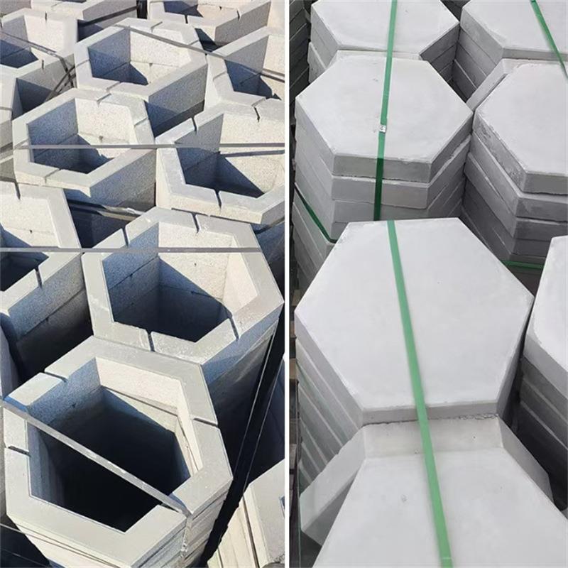 8字型植草砖绿化公园景观空心水泥透水砖8字中孔砖护坡砖嵌草砖