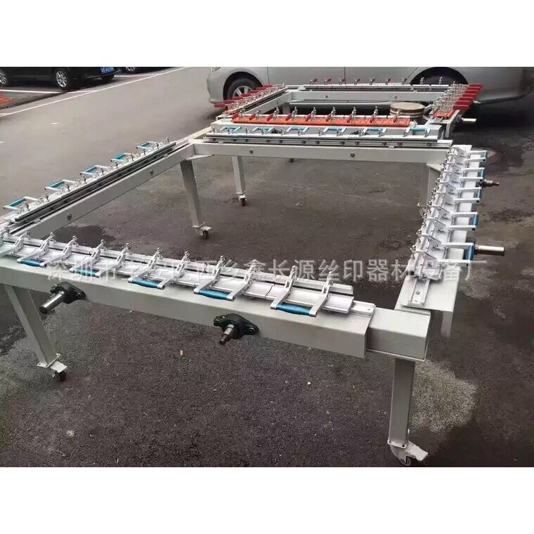东莞厂家 1215机械式双夹头拉网机 手动绷网机 气动拉网机