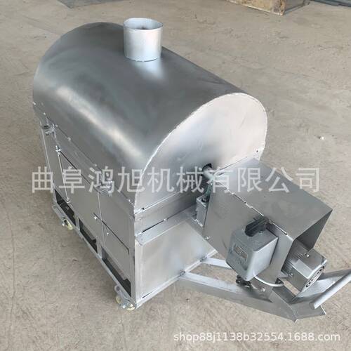 家用电棉籽滚筒炒货机 柴火加热炒黄豆机器 多功能翻炒设备 新型