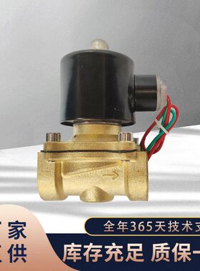 2W黄铜常闭电磁阀水阀 AC220V气阀 24v两位两通水用电磁阀GEERTE