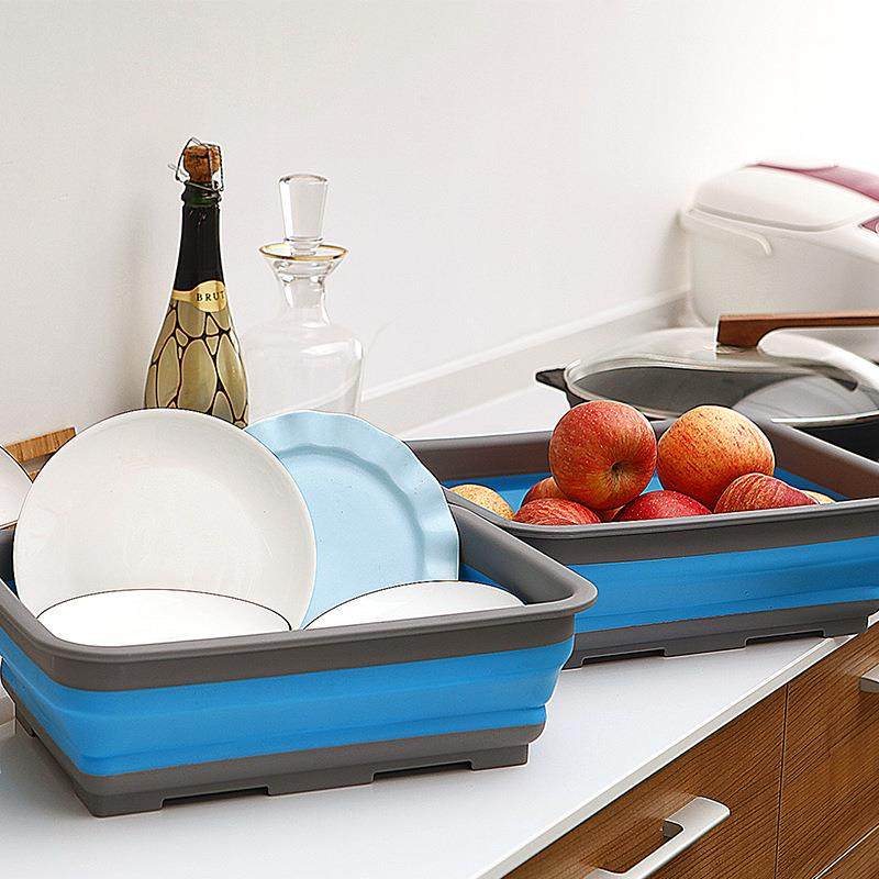 可折叠洗菜盆洗手盆便携式多功能大号方盆家用塑料洗碗厨房长方形,家庭/个人清洁工具,脸盆,淘宝优惠券,粉丝福利购,淘宝优惠卷