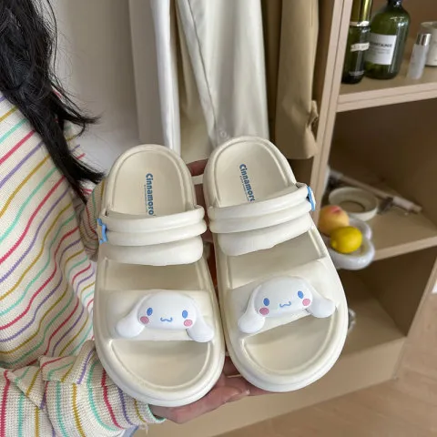 厚底新款中大童拖鞋两穿三丽鸥2024凉拖鞋防滑夏季外穿亲子女儿童