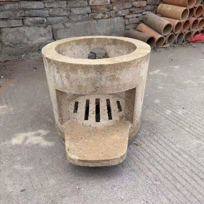 农村老式泥土灶特厚耐火水泥制作泥炉保温耐用陶炉柴火地锅商用土