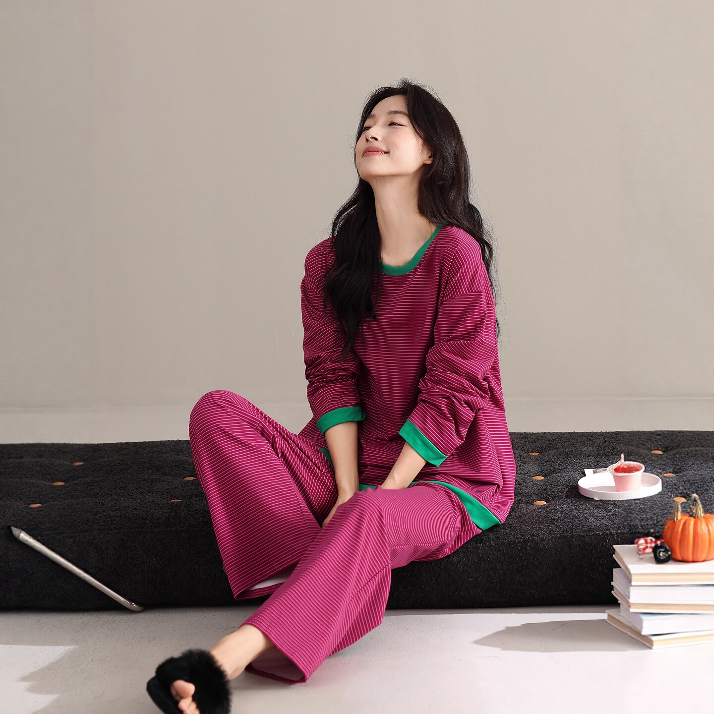 维多利亚睡衣女士春秋季纯