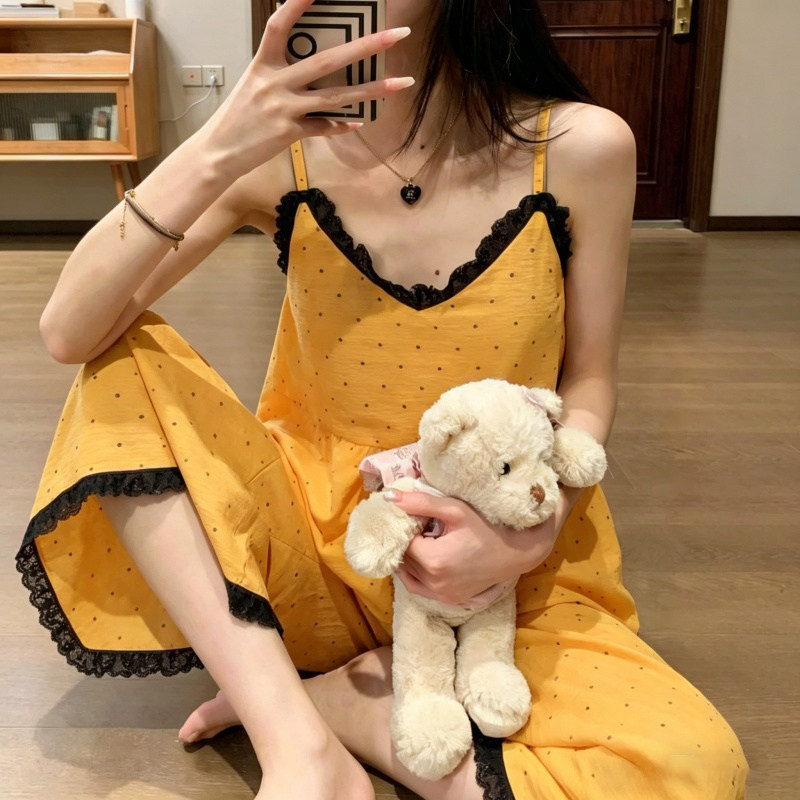 维多利亚纯棉女款睡衣夏季