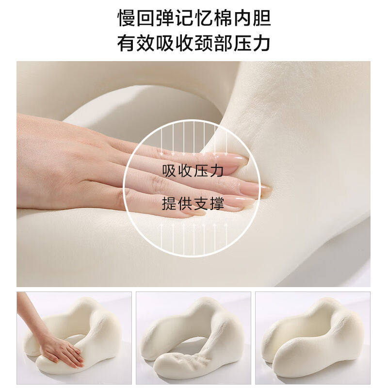 米小舒u型枕午睡枕头睡眠颈椎枕专用记忆棉枕头颈脖子汽车飞机旅怎么看?