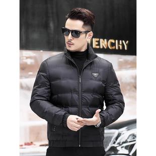 纯色立领上衣潮流男装 男羽绒服短款 保暖外套 CITY2025冬季 PALM