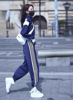 LILY MOST冬季炸街高级感减龄洋气时尚休闲收脚运动卫衣套装女厚