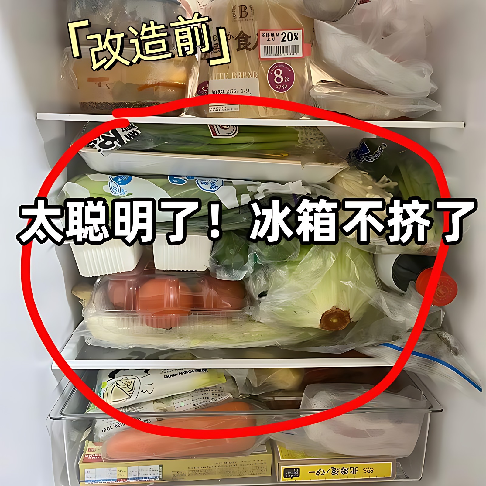 冰箱收纳盒食品级保鲜盒厨房蔬菜饺子整理冷冻专用架管道清洁棒