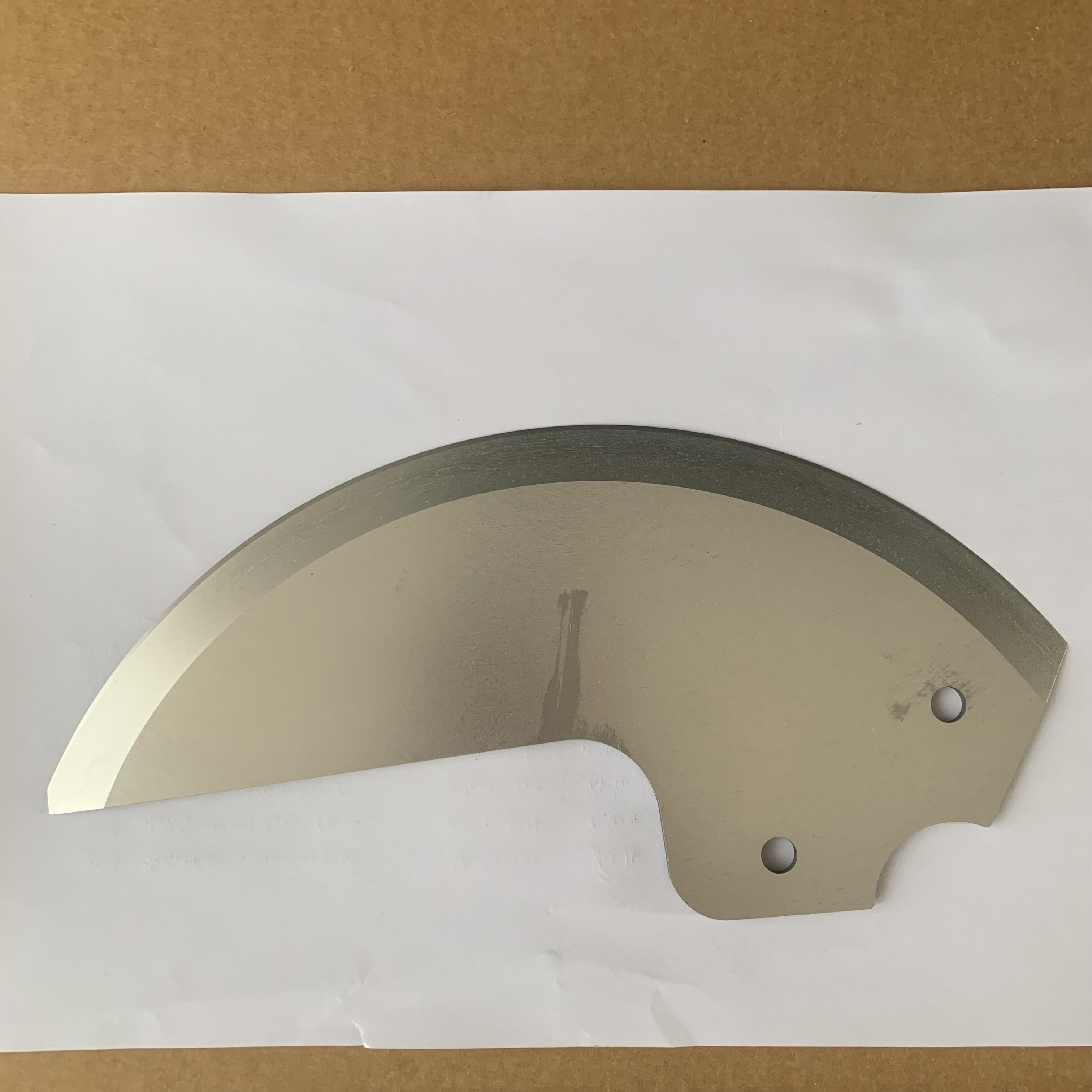不锈钢商用鲜肉切片机刀具大型切菜机刀片大弯刀