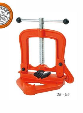 新工工具夹管钳压力台钳钢管钳管子台虎钳TD1101