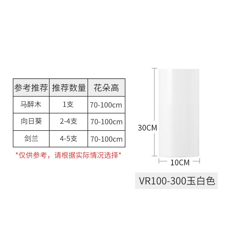 富贵竹专用花瓶摆件客厅插花亚克力防摔客厅餐厅百合花水培【玉白