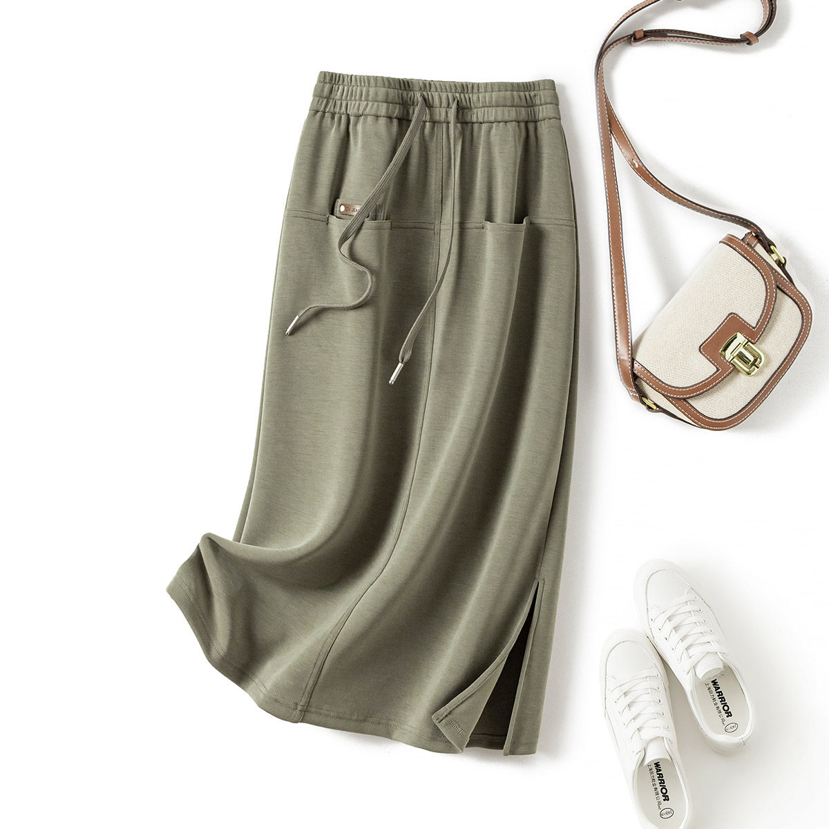 IHIMI/海谧半身裙A字空气层