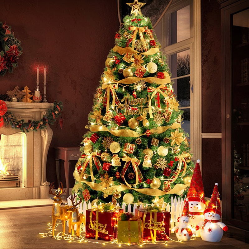 圣诞树家用加密套餐1.2米1.8大型diy发光摆件2024新款圣诞节装饰