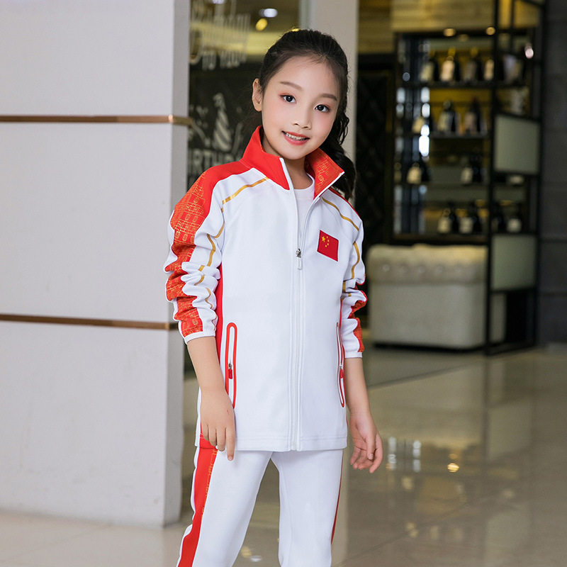春秋季亲子情侣运动套装中国风国家队校服男女款运动服女休闲套装