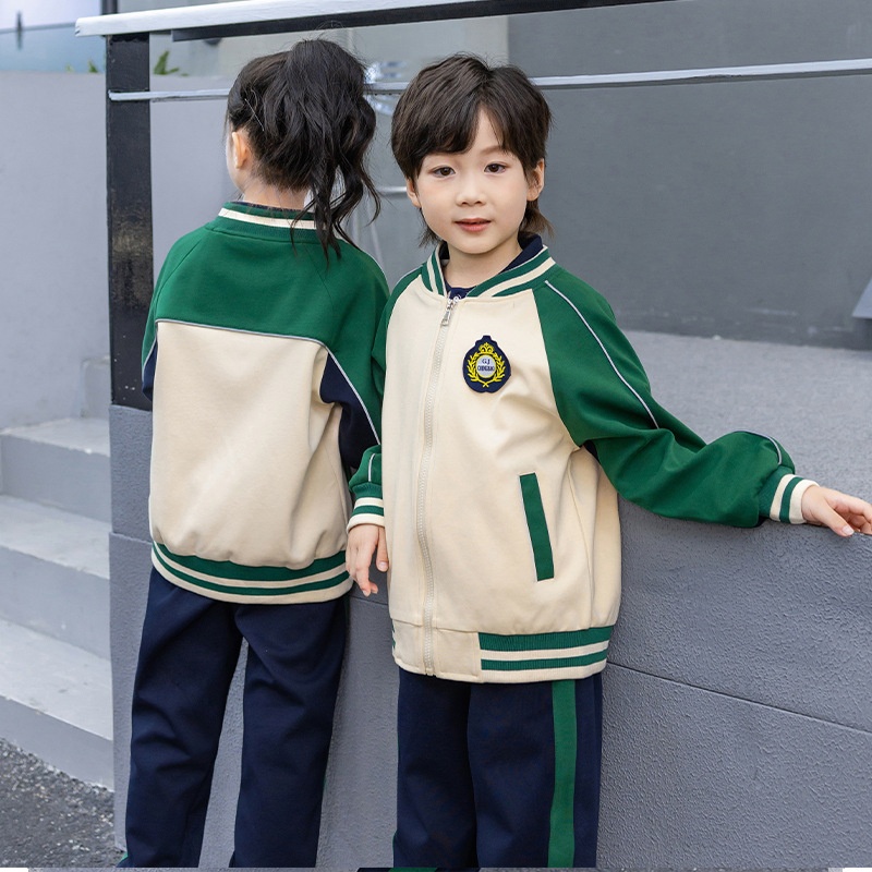 儿童班服棒球服秋季小学生校服三件套幼儿园园服春秋装学院风套装