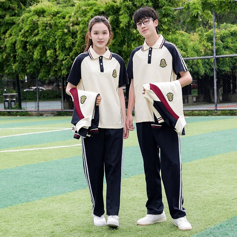 初中高中生班服运动套装男女春秋款团体服校服休闲情侣立领两件套