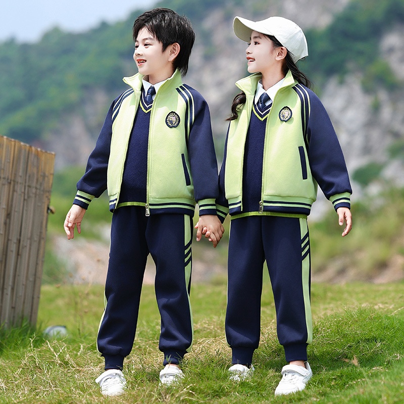 春秋新款中小学生校服套装英伦风幼儿园园服运动会团体班服运动服