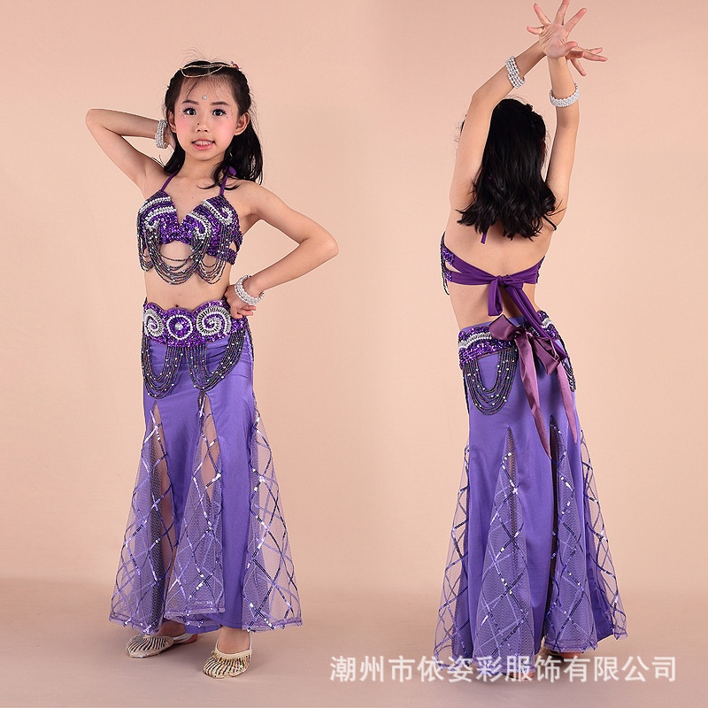 儿童肚皮舞服装印度舞套装舞蹈六一少儿演出印度舞裙潮范演出服