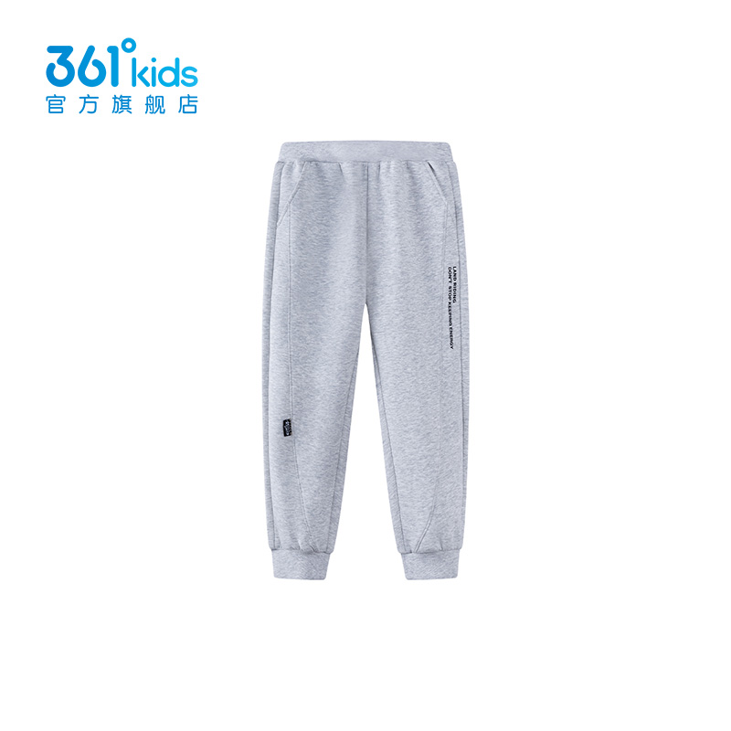 商场同款361男童字母针织长裤2025春季新款中小童休闲运动裤