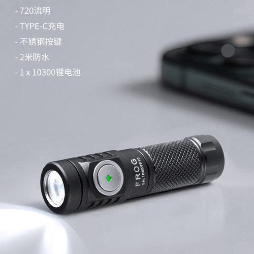 雷明兔Frog青蛙超小迷你钥匙灯