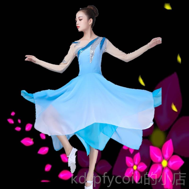 正品六一儿裙童现新款代舞连衣演出服女童纱裙古典舞蹈表服演装舞