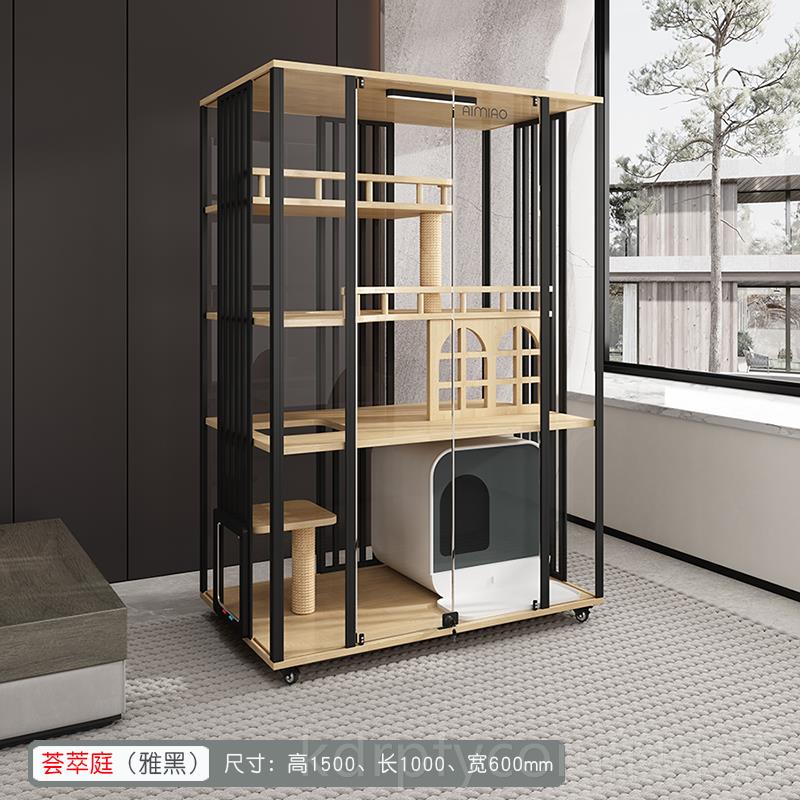 正品景猫笼别墅猫柜猫家舍室内用实木猫屋猫咪超大空子间房子可定
