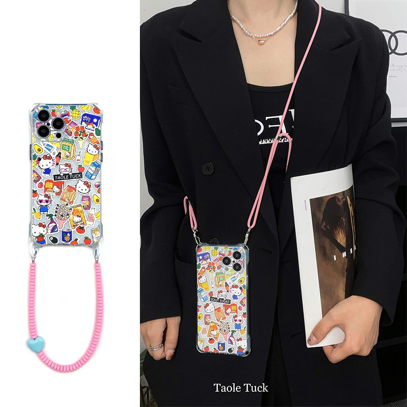 HelloKitty猫可调节挂绳手机壳