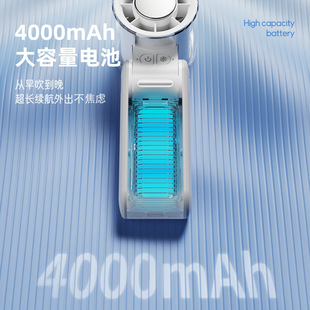 涡轮高速户外折叠式 新款 usb数显半导体制冷挂脖手持小风扇