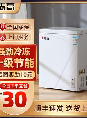 小冰柜家用全冷冻小型大容量卧式冰柜保鲜冷冻两用宿舍迷你柜