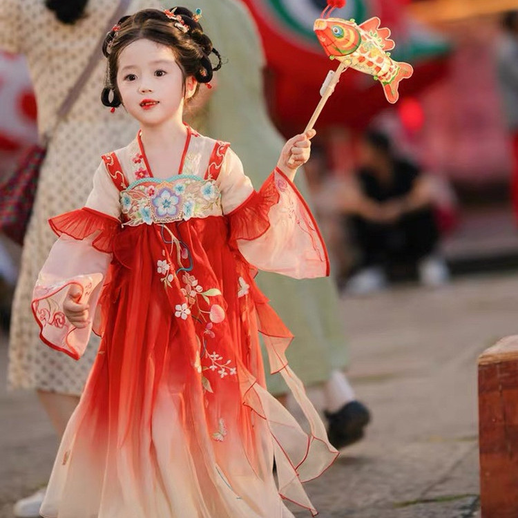 女童汉服2025新款超仙古风襦裙
