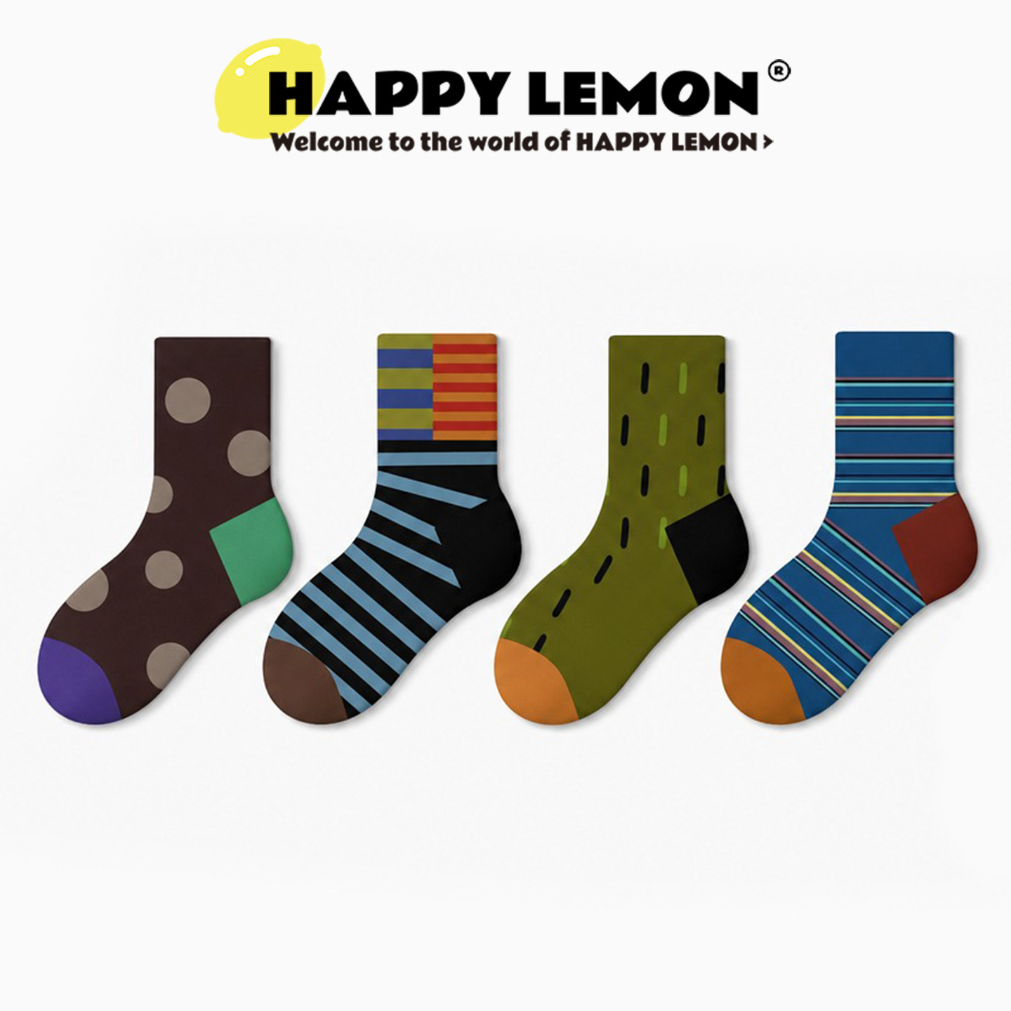 happylemon儿童秋季新品中筒袜子