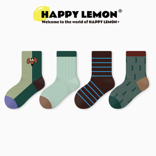 儿童袜子男女童2026春秋新品透气纯棉袜可爱中筒袜宝宝棉秋冬袜子