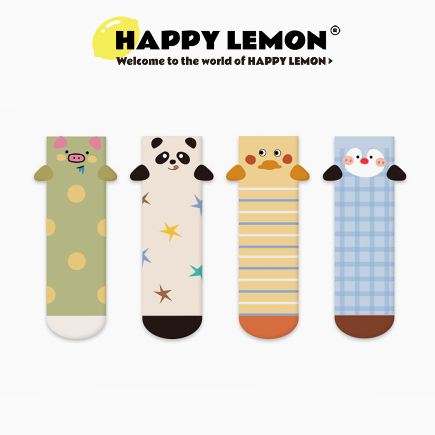 happylemon儿童秋季新品中筒袜子