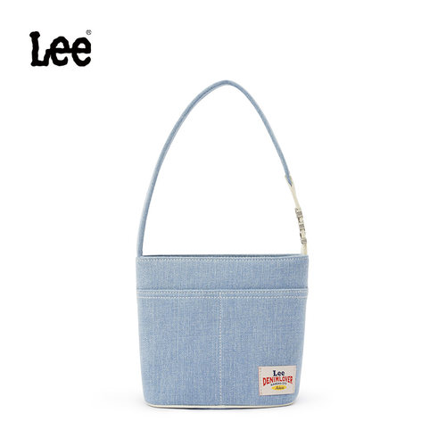 Lee摩登水洗丹宁手提包女