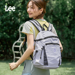 Lee戶外輕便雙肩包女2025夏季 通勤登山包旅行包男 背包時尚 新款