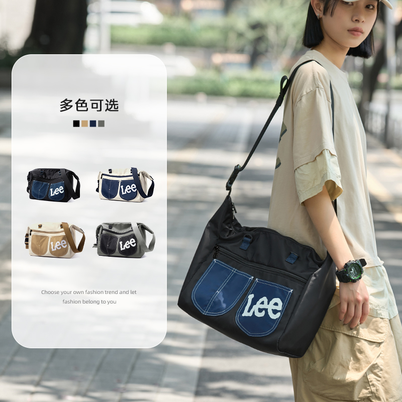 Lee斜挎包男潮牌单肩包2025新款