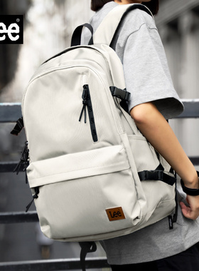 Lee双肩包男2026新款大容量多功能包大学生电脑包初中高中生书包