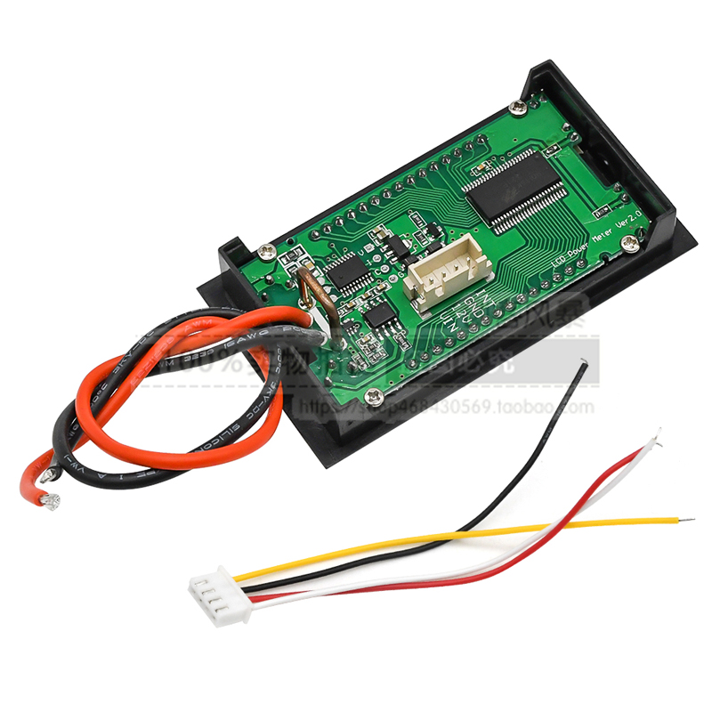 直流电压电流表数显双显DC0-200V10A LCD高精度4位数字表头功率计