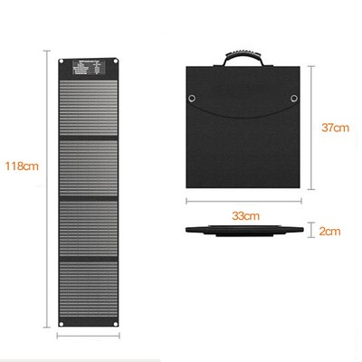 太阳能充电板单晶硅便携户外电源光伏发电板折叠移动充电器18v60w