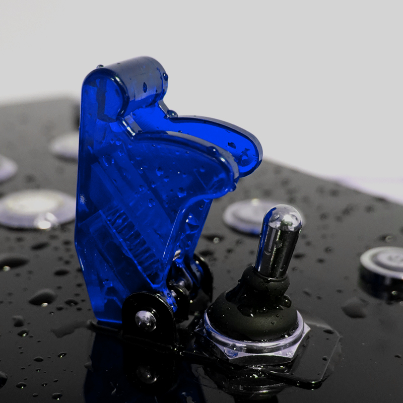 台产钮子开关M12kmm2档3脚6脚带防护盖防误碰拨钮摇头摇臂拨钮扭