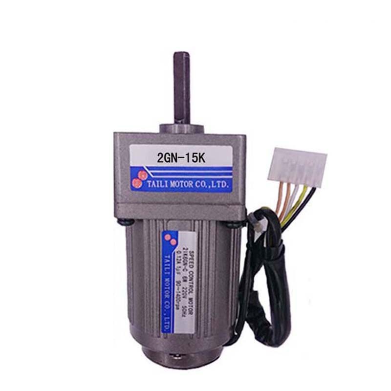 台力6W调速电机/定速马达交流AC220V配齿轮减速箱2GN-15K带调速器